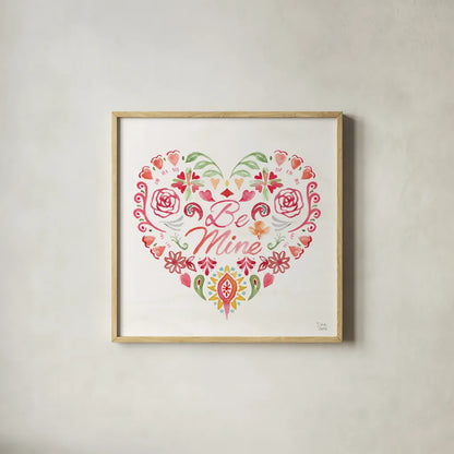 Love Always II by Dina June. Shown in a natural wood glass frame for a timeless modern aesthetic. Available as an archival giclee rolled canvas, fine art paper, or poster print. SKU 74065a.