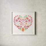 Love Always II by Dina June. Shown in a crisp white glass frame for a clean and minimalist style. Available as an archival giclee rolled canvas, fine art paper, or poster print. SKU 74065a.