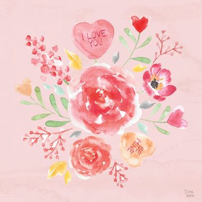 Love Always IV Pink by Dina June. SKU 76447a. Archival Giclee Fine art print for wall decor.