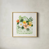 Lucky Charm I by Dina June. Shown in a natural wood glass frame for a timeless modern aesthetic. Available as an archival giclee rolled canvas, fine art paper, or poster print. SKU 74634a.