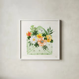 Lucky Charm I by Dina June. Shown in a crisp white glass frame for a clean and minimalist style. Available as an archival giclee rolled canvas, fine art paper, or poster print. SKU 74634a.
