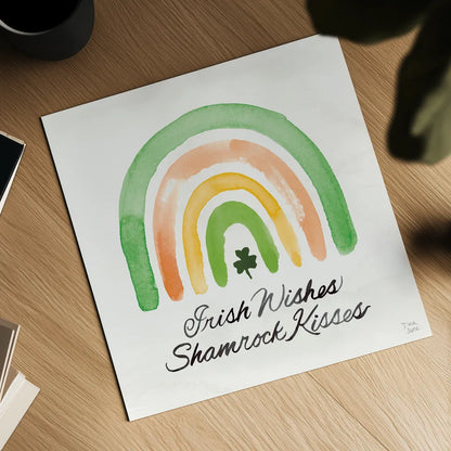 Lucky Charm III with Black by Dina June. Shown as a detailed flat fine art print, highlighting archival giclee quality. Available as an archival giclee rolled canvas, fine art paper, or poster print. SKU 89673a.