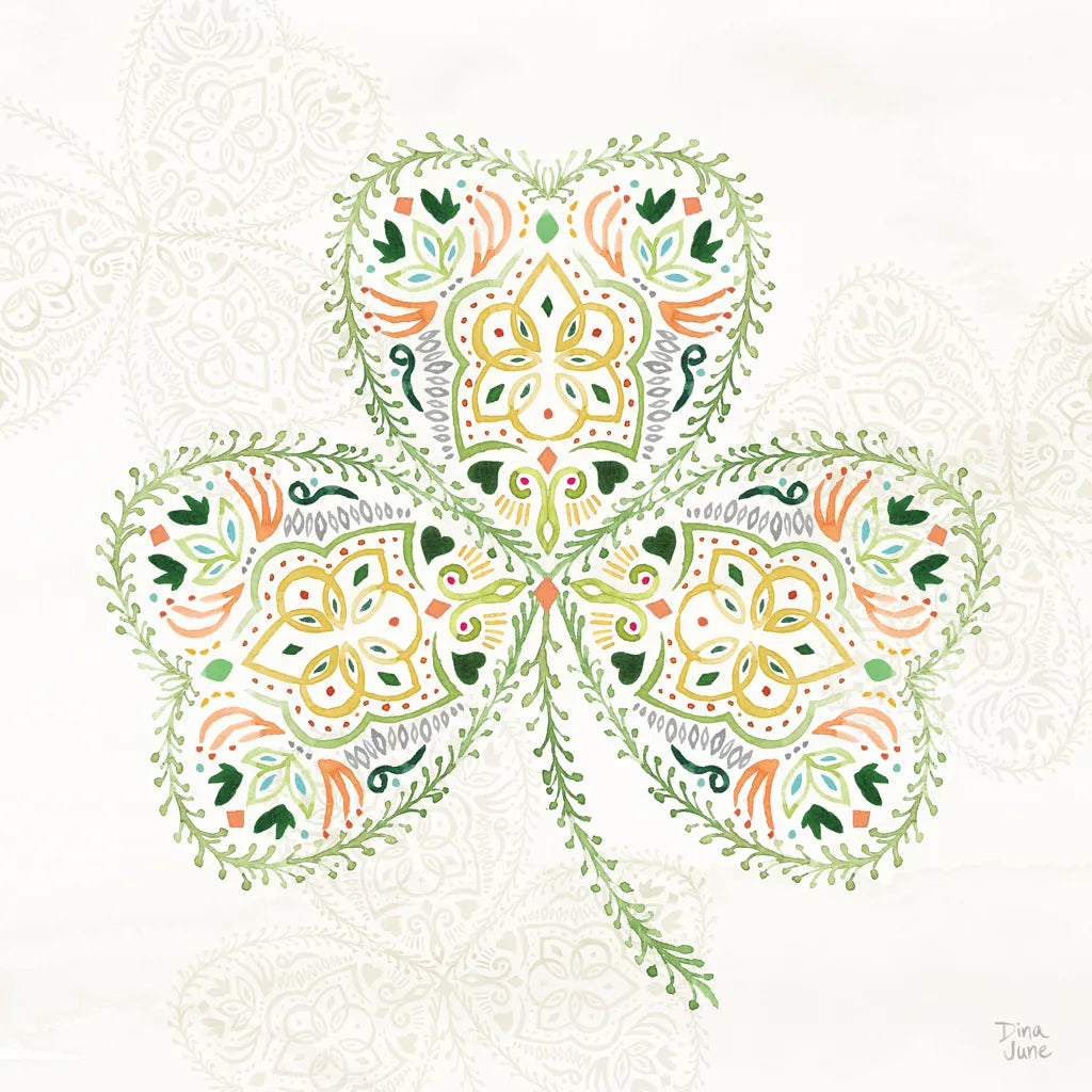 Lucky Charm IV by Dina June. SKU 74637a. Archival Giclee Fine art print for wall decor.