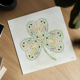 Lucky Charm IV by Dina June. Shown as a detailed flat fine art print, highlighting archival giclee quality. Available as an archival giclee rolled canvas, fine art paper, or poster print. SKU 74637a.