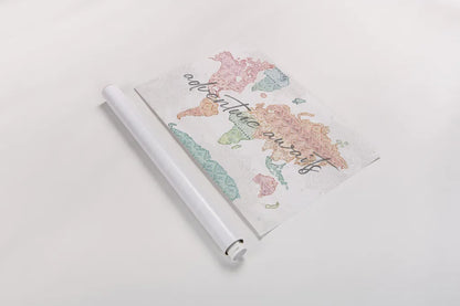 Macrame Meander I Light by Dina June. shown as a rolled paper print. Available as archival giclee rolled canvas, fine art paper, or poster print. SKU 67023i.