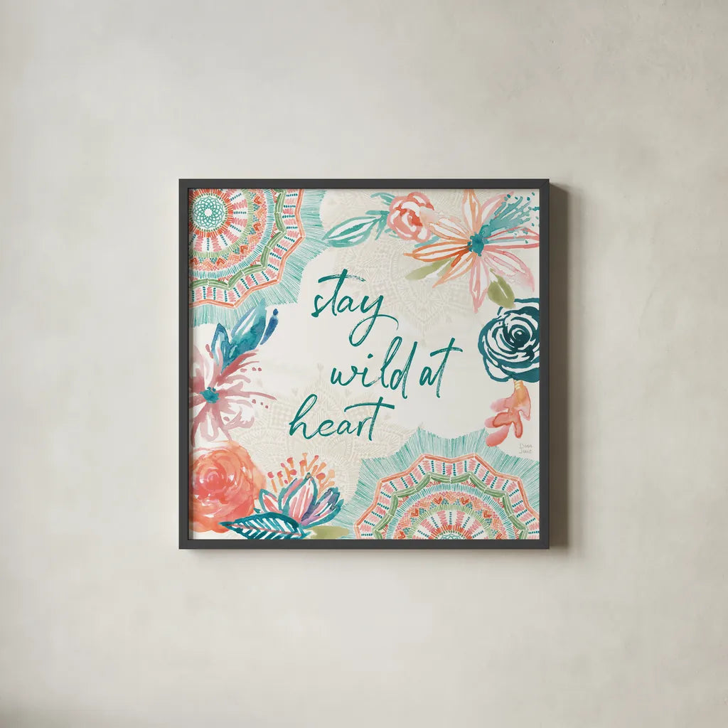 Macrame Meander II by Dina June. Shown in a sleek black glass frame for a contemporary gallery look. Available as an archival giclee rolled canvas, fine art paper, or poster print. SKU 66566a.