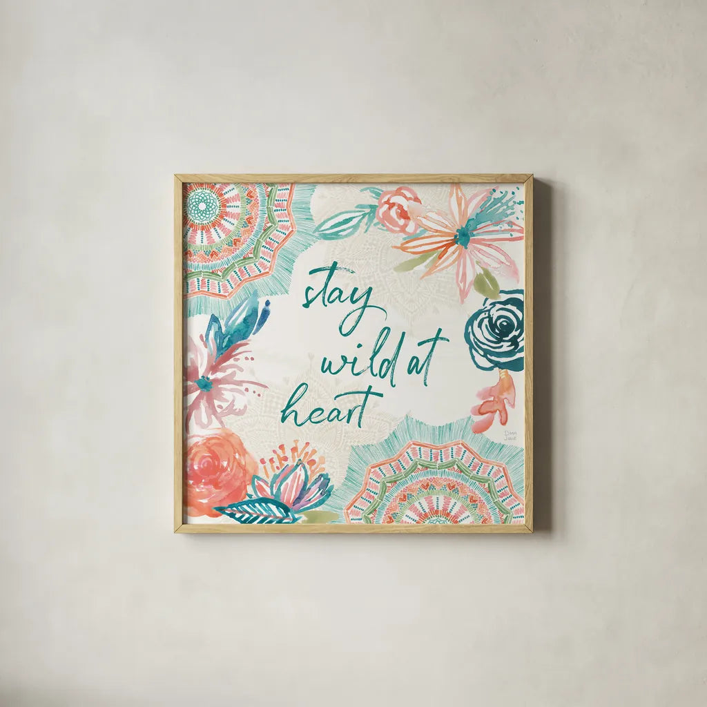 Macrame Meander II by Dina June. Shown in a natural wood glass frame for a timeless modern aesthetic. Available as an archival giclee rolled canvas, fine art paper, or poster print. SKU 66566a.