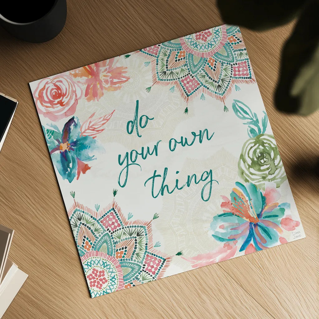 Macrame Meander III by Dina June. Shown as a detailed flat fine art print, highlighting archival giclee quality. Available as an archival giclee rolled canvas, fine art paper, or poster print. SKU 66567a.