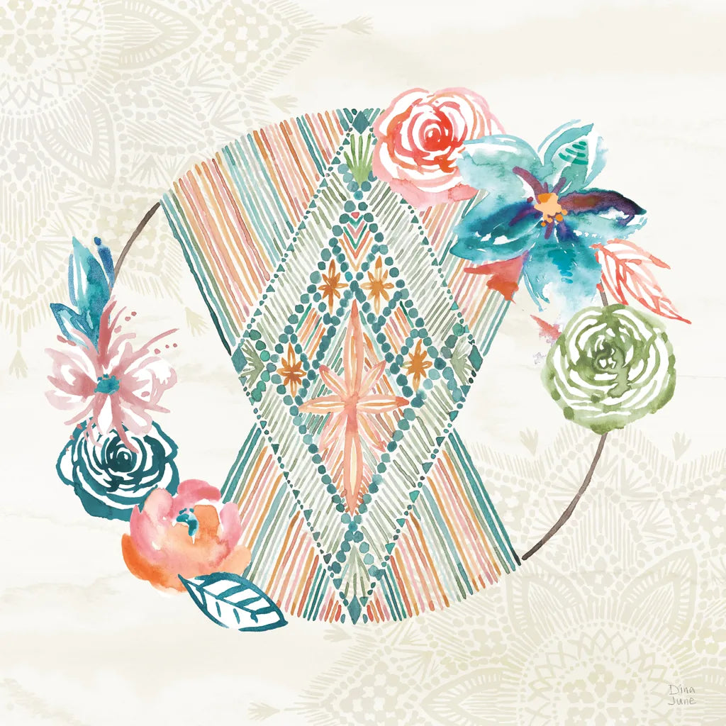 Macrame Meander V by Dina June. SKU 66569a. Archival Giclee Fine art print for wall decor.