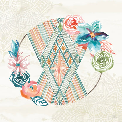 Macrame Meander V by Dina June. SKU 66569a. Archival Giclee Fine art print for wall decor.