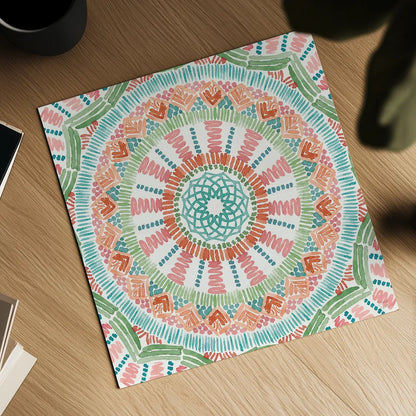 Macrame Meander VI by Dina June. Shown as a detailed flat fine art print, highlighting archival giclee quality. Available as an archival giclee rolled canvas, fine art paper, or poster print. SKU 66570a.