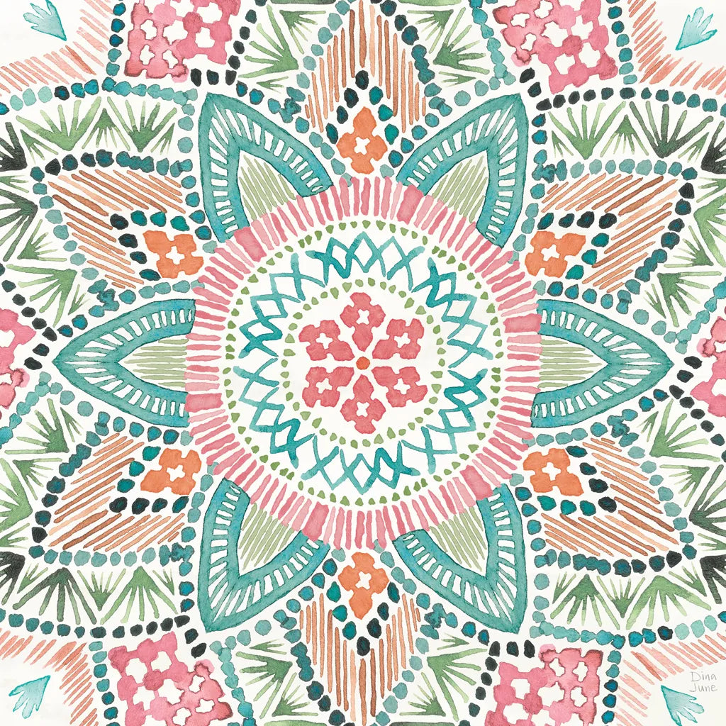 Macrame Meander VII by Dina June. SKU 66571a. Archival Giclee Fine art print for wall decor.