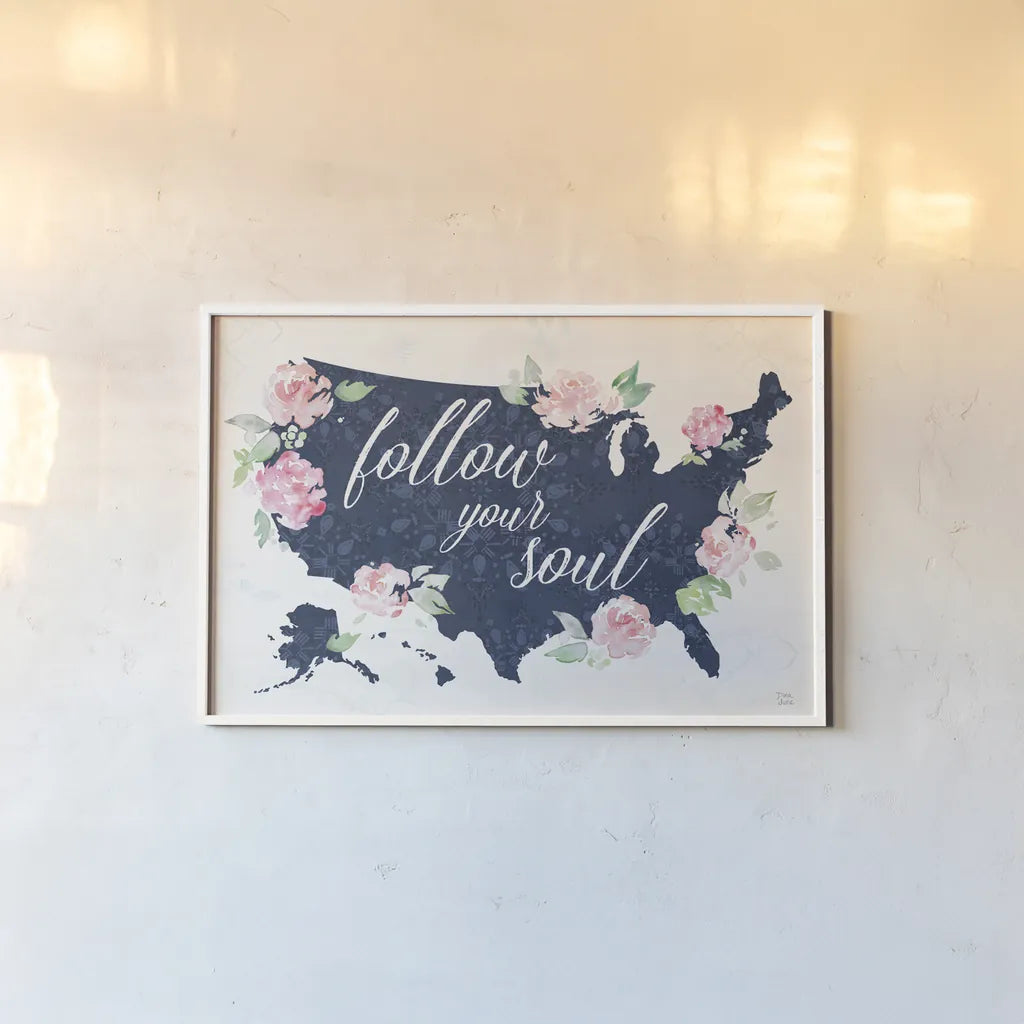 Moroccan Bouquet II by Dina June. shown as a paper print in a white frame. Available as a archival giclee rolled canvas, fine art paper, or poster print. SKU 61636i.