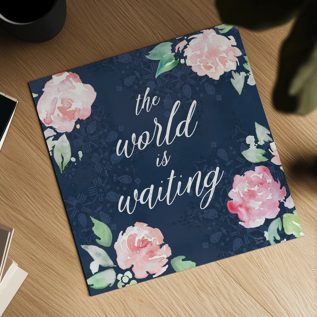 Moroccan Bouquet IV by Dina June. Shown as a detailed flat fine art print, highlighting archival giclee quality. Available as an archival giclee rolled canvas, fine art paper, or poster print. SKU 61639a.