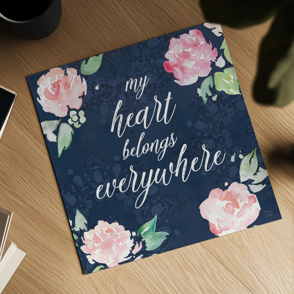 Moroccan Bouquet V by Dina June. Shown as a detailed flat fine art print, highlighting archival giclee quality. Available as an archival giclee rolled canvas, fine art paper, or poster print. SKU 61640a.