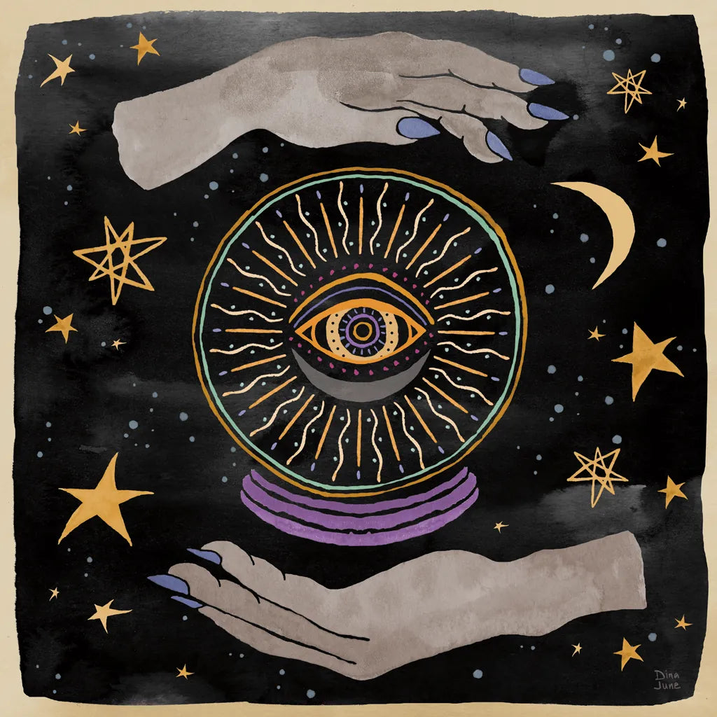 Mystical Times II by Dina June. SKU 82964a. Archival Giclee Fine art print for wall decor.