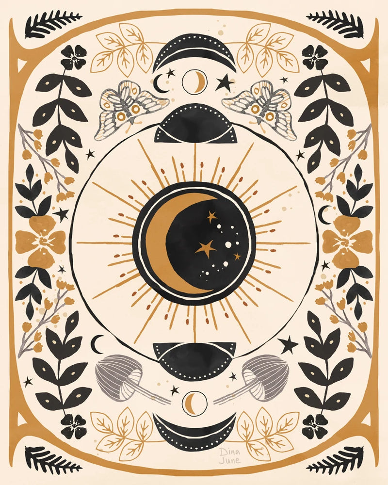 Mystical Times IV BWG Icons by Dina June
