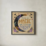 Mystical Times VI by Dina June. Shown in a sleek black glass frame for a contemporary gallery look. Available as an archival giclee rolled canvas, fine art paper, or poster print. SKU 82968a.