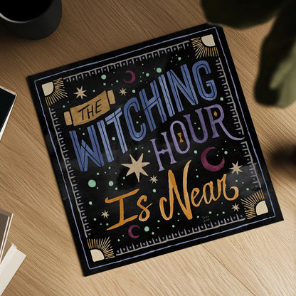 Mystical Times VII by Dina June. Shown as a detailed flat fine art print, highlighting archival giclee quality. Available as an archival giclee rolled canvas, fine art paper, or poster print. SKU 82969a.