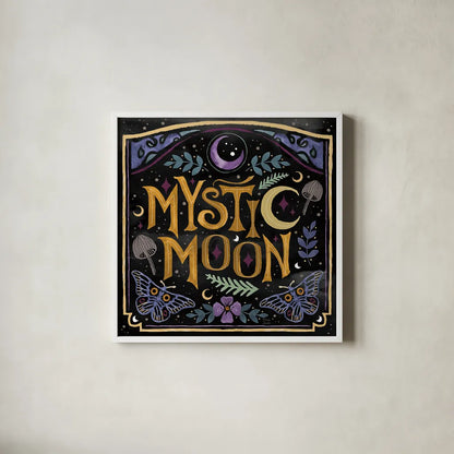 Mystical Times VIII by Dina June. Shown in a crisp white glass frame for a clean and minimalist style. Available as an archival giclee rolled canvas, fine art paper, or poster print. SKU 82970a.