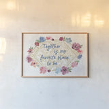 Naturally Inspired I by Dina June. shown as a paper print in a natural frame. Available as a archival giclee rolled canvas, fine art paper, or poster print. SKU 57933i.