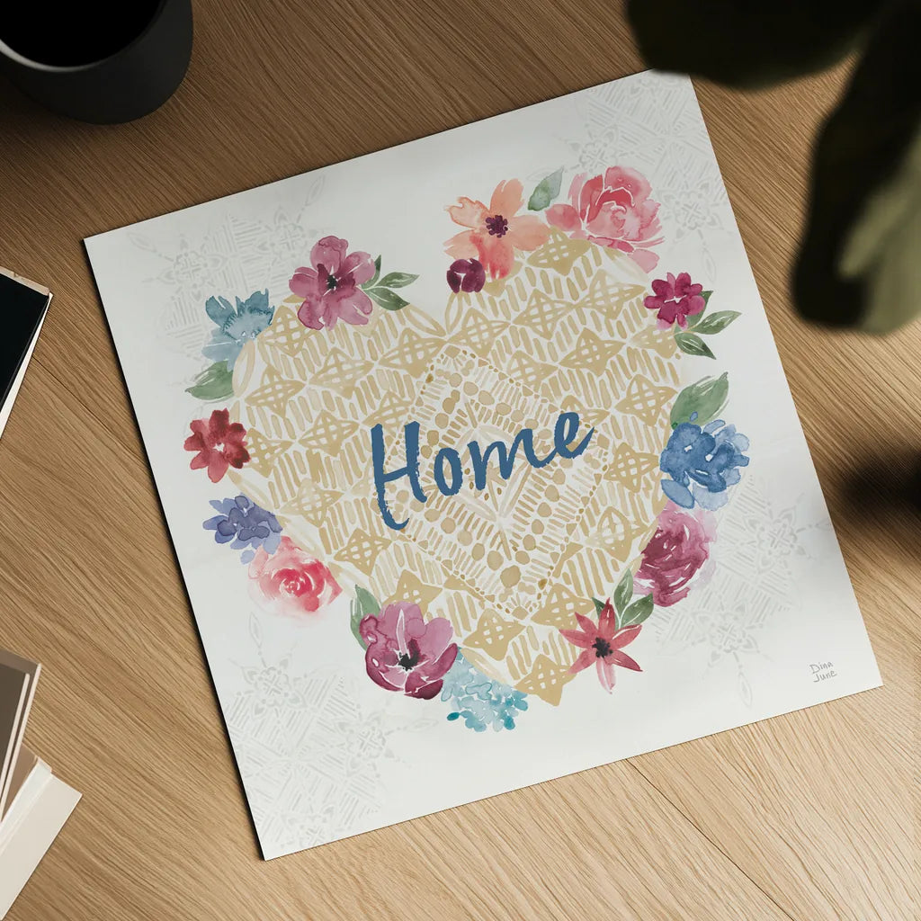 Naturally Inspired III by Dina June. Shown as a detailed flat fine art print, highlighting archival giclee quality. Available as an archival giclee rolled canvas, fine art paper, or poster print. SKU 57935a.