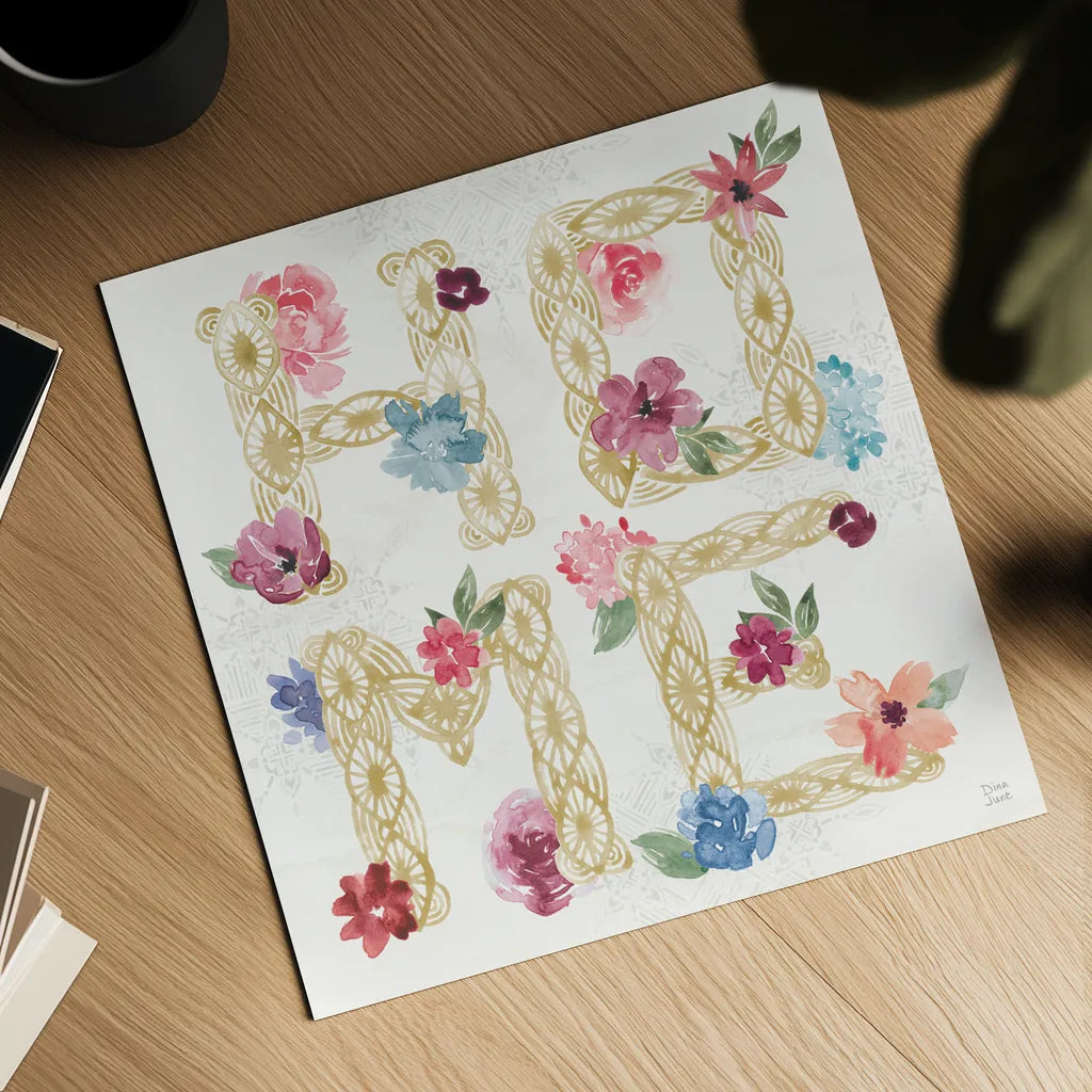 Naturally Inspired VII by Dina June. Shown as a detailed flat fine art print, highlighting archival giclee quality. Available as an archival giclee rolled canvas, fine art paper, or poster print. SKU 57939a.