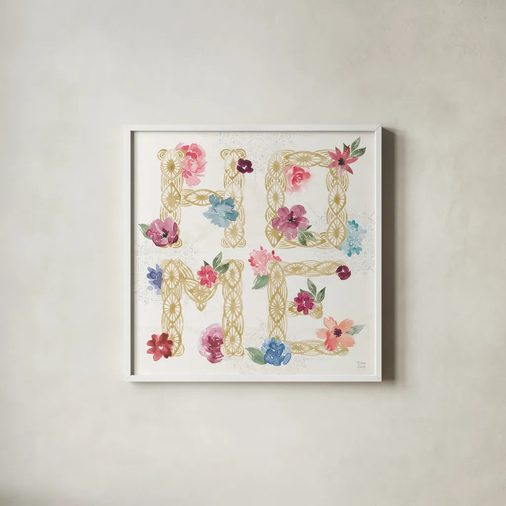 Naturally Inspired VII by Dina June. Shown in a crisp white glass frame for a clean and minimalist style. Available as an archival giclee rolled canvas, fine art paper, or poster print. SKU 57939a.