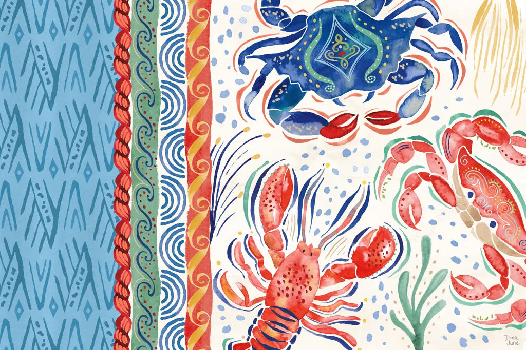 Nautical Vibes I by Dina June. SKU 95031i. Archival Giclee Fine art print for wall decor.