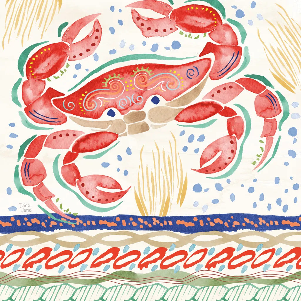 Nautical Vibes III by Dina June. SKU 95033a. Archival Giclee Fine art print for wall decor.