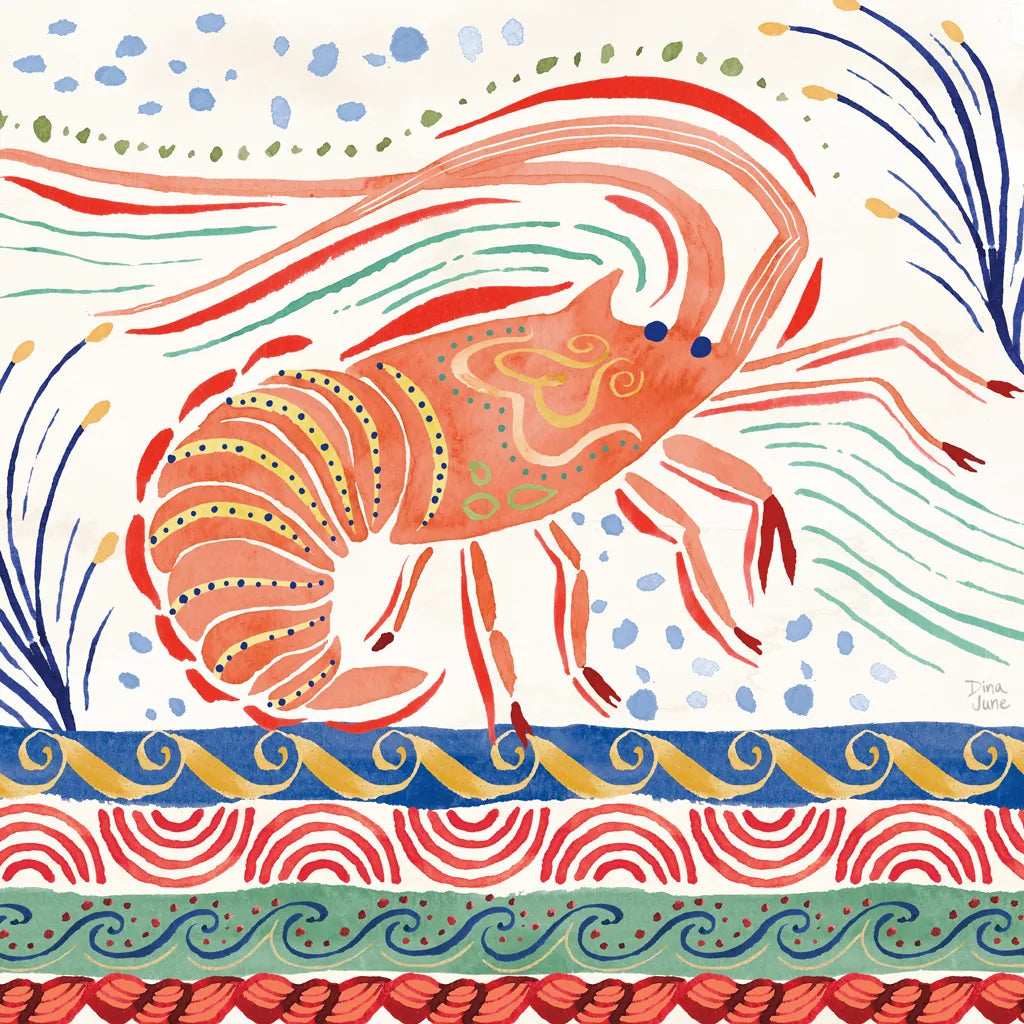 Nautical Vibes V by Dina June. SKU 95035a. Archival Giclee Fine art print for wall decor.