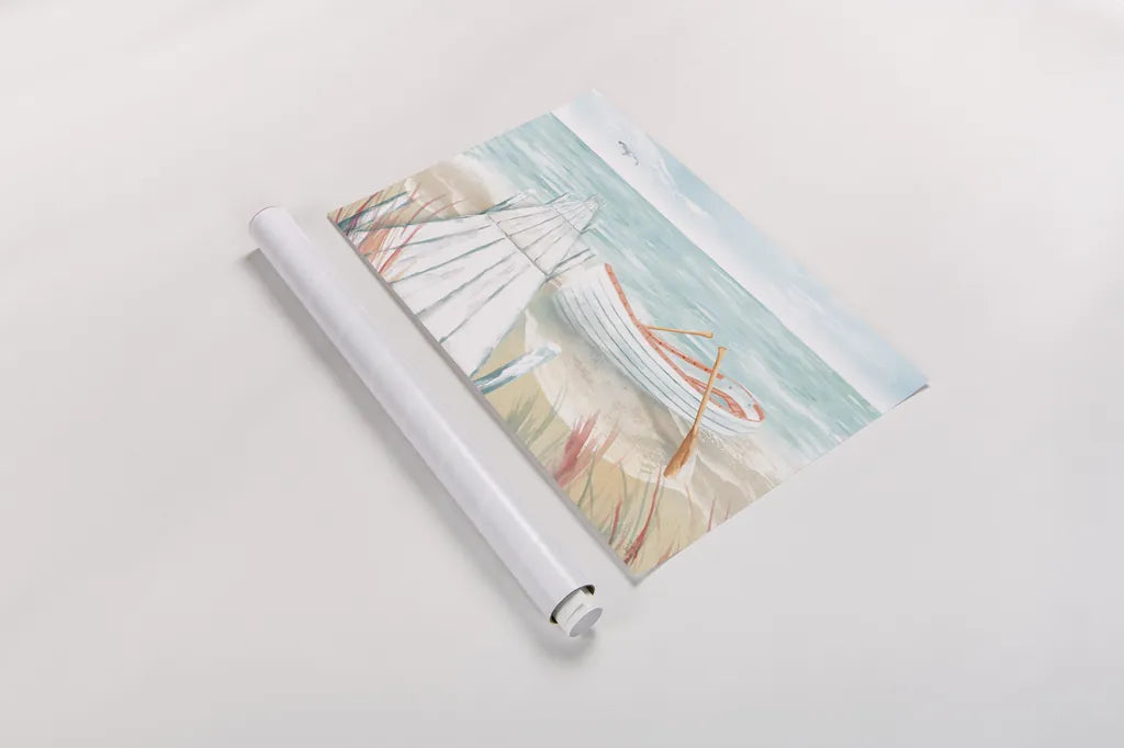 Ocean Breeze II by Dina June. shown as a rolled paper print. Available as archival giclee rolled canvas, fine art paper, or poster print. SKU 77723i.