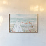 Ocean Breeze II by Dina June. shown as a paper print in a natural frame. Available as a archival giclee rolled canvas, fine art paper, or poster print. SKU 77723i.