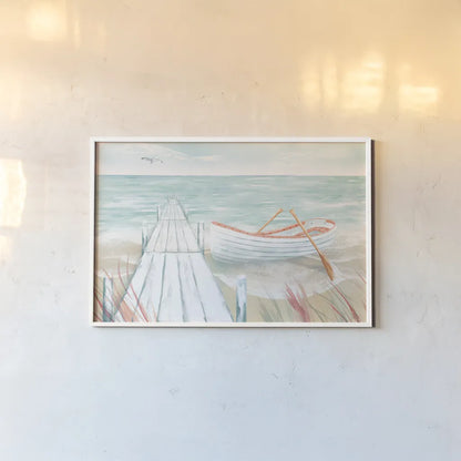 Ocean Breeze II by Dina June. shown as a paper print in a white frame. Available as a archival giclee rolled canvas, fine art paper, or poster print. SKU 77723i.
