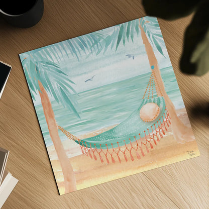 Ocean Breeze IV by Dina June. Shown as a detailed flat fine art print, highlighting archival giclee quality. Available as an archival giclee rolled canvas, fine art paper, or poster print. SKU 77725a.