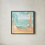 Ocean Breeze IV by Dina June. Shown in a sleek black glass frame for a contemporary gallery look. Available as an archival giclee rolled canvas, fine art paper, or poster print. SKU 77725a.