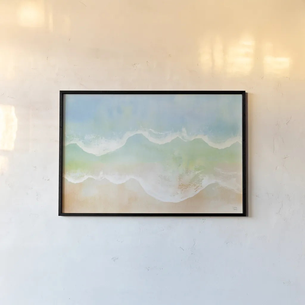 Ocean Breeze VII by Dina June. shown as a paper print in a black flame. Available as a archival giclee rolled canvas, fine art paper, or poster print. SKU 77728i.