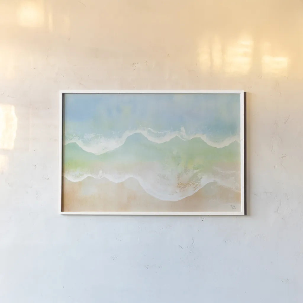 Ocean Breeze VII by Dina June. shown as a paper print in a white frame. Available as a archival giclee rolled canvas, fine art paper, or poster print. SKU 77728i.