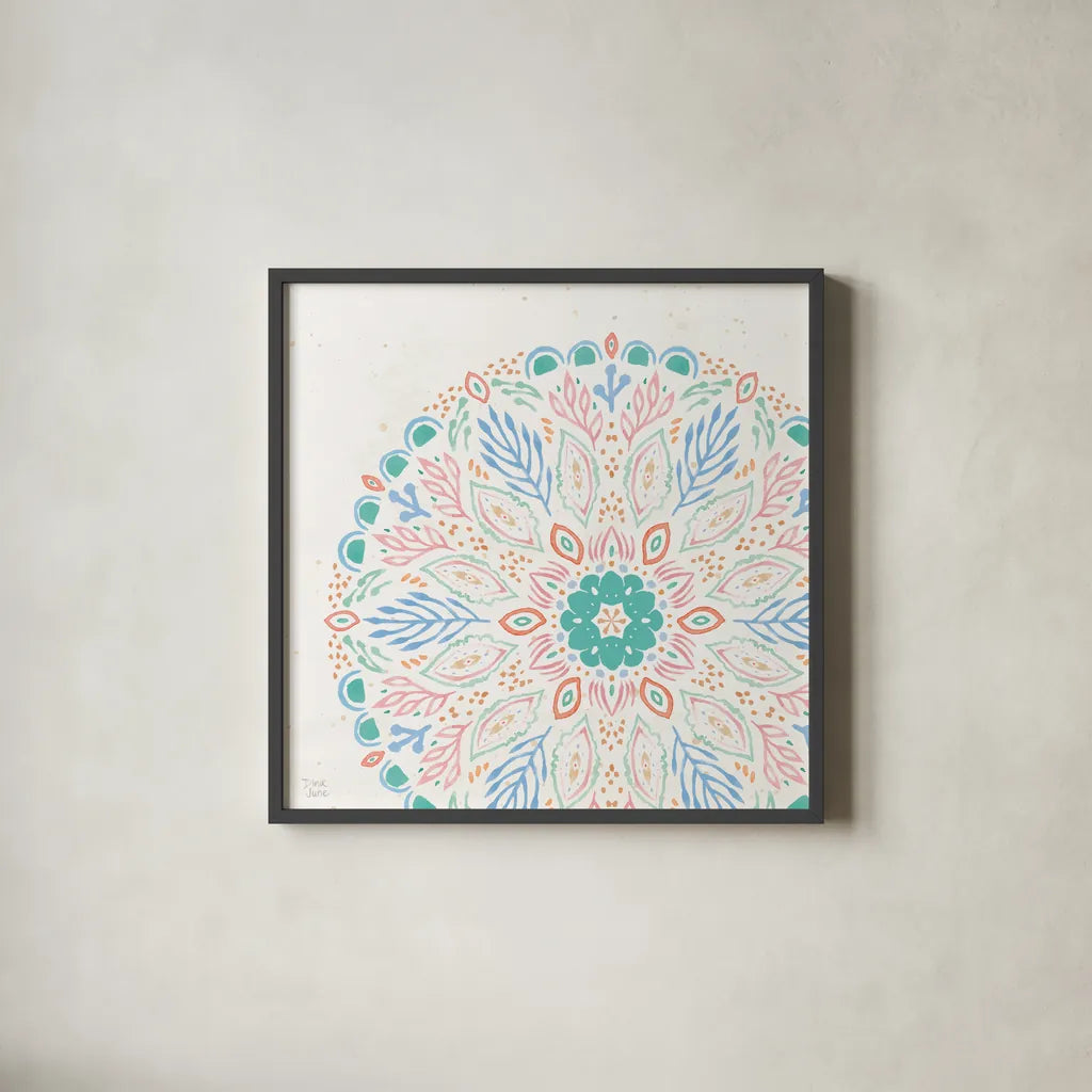 Ocean Breeze XIII by Dina June. Shown in a sleek black glass frame for a contemporary gallery look. Available as an archival giclee rolled canvas, fine art paper, or poster print. SKU 77734a.