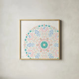 Ocean Breeze XIII by Dina June. Shown in a natural wood glass frame for a timeless modern aesthetic. Available as an archival giclee rolled canvas, fine art paper, or poster print. SKU 77734a.