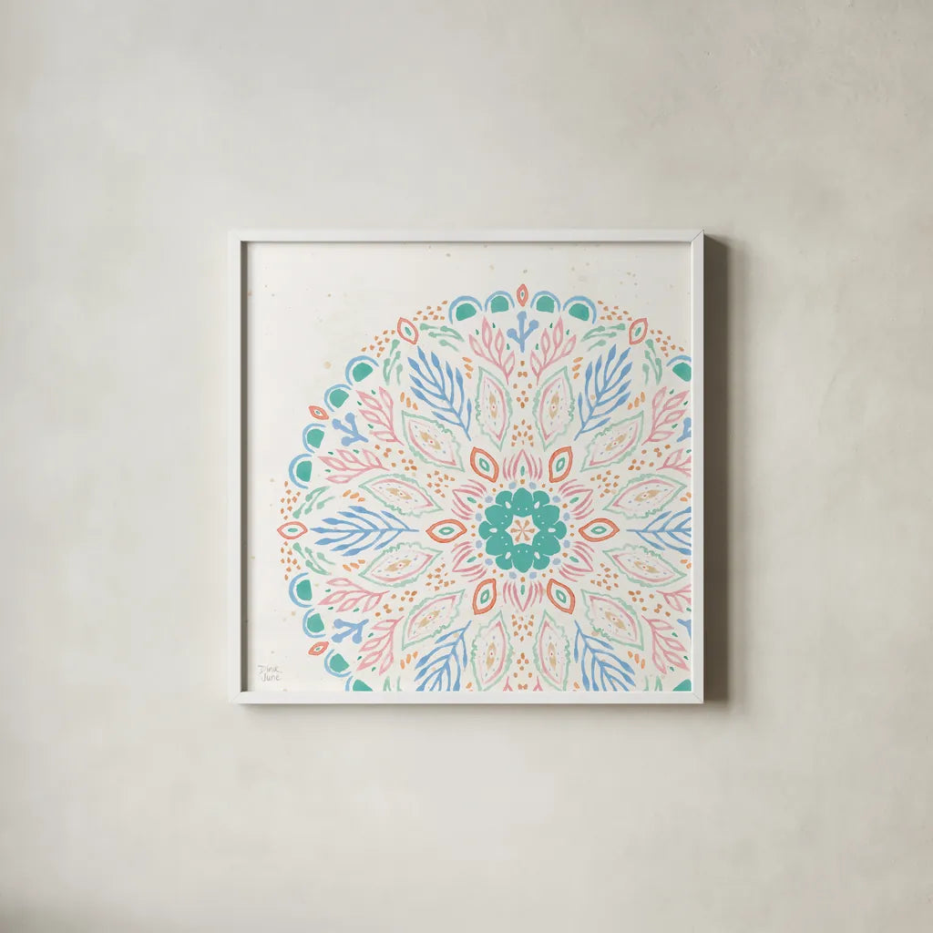 Ocean Breeze XIII by Dina June. Shown in a crisp white glass frame for a clean and minimalist style. Available as an archival giclee rolled canvas, fine art paper, or poster print. SKU 77734a.