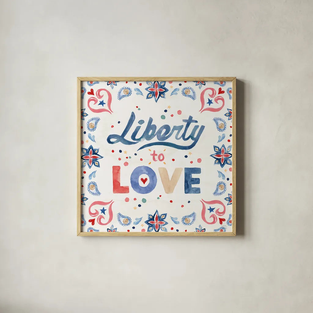 Oh My Stars IX by Dina June. Shown in a natural wood glass frame for a timeless modern aesthetic. Available as an archival giclee rolled canvas, fine art paper, or poster print. SKU 73478a.