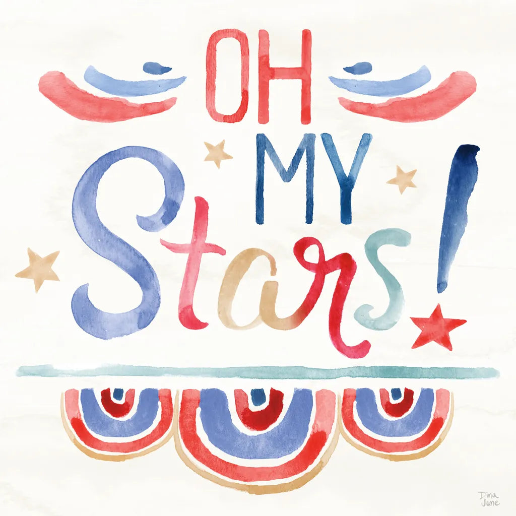 Oh My Stars VI by Dina June. SKU 73475a. Archival Giclee Fine art print for wall decor.