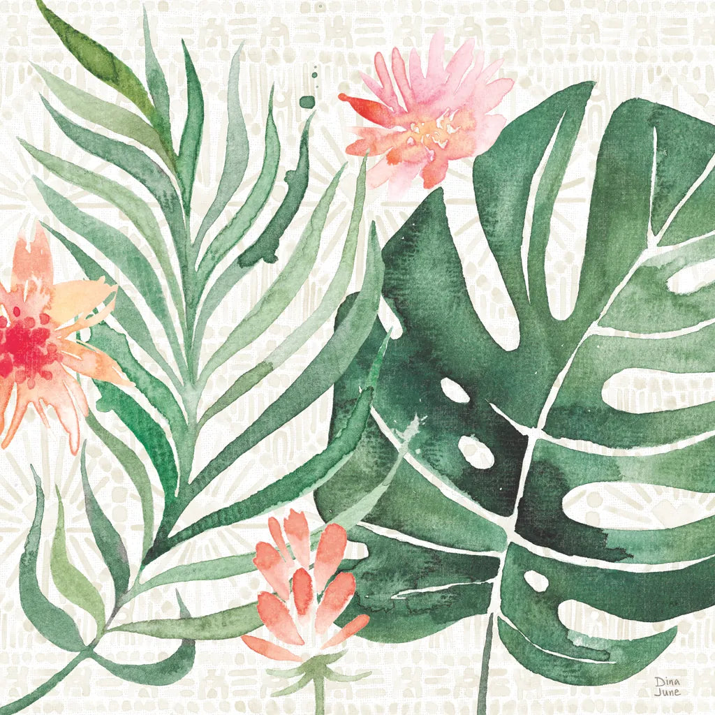 Paradise Petals III by Dina June. SKU 56882a. Archival Giclee Fine art print for wall decor.