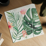 Paradise Petals III by Dina June. Shown as a detailed flat fine art print, highlighting archival giclee quality. Available as an archival giclee rolled canvas, fine art paper, or poster print. SKU 56882a.