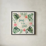 Paradise Petals IV by Dina June. Shown in a sleek black glass frame for a contemporary gallery look. Available as an archival giclee rolled canvas, fine art paper, or poster print. SKU 56883a.
