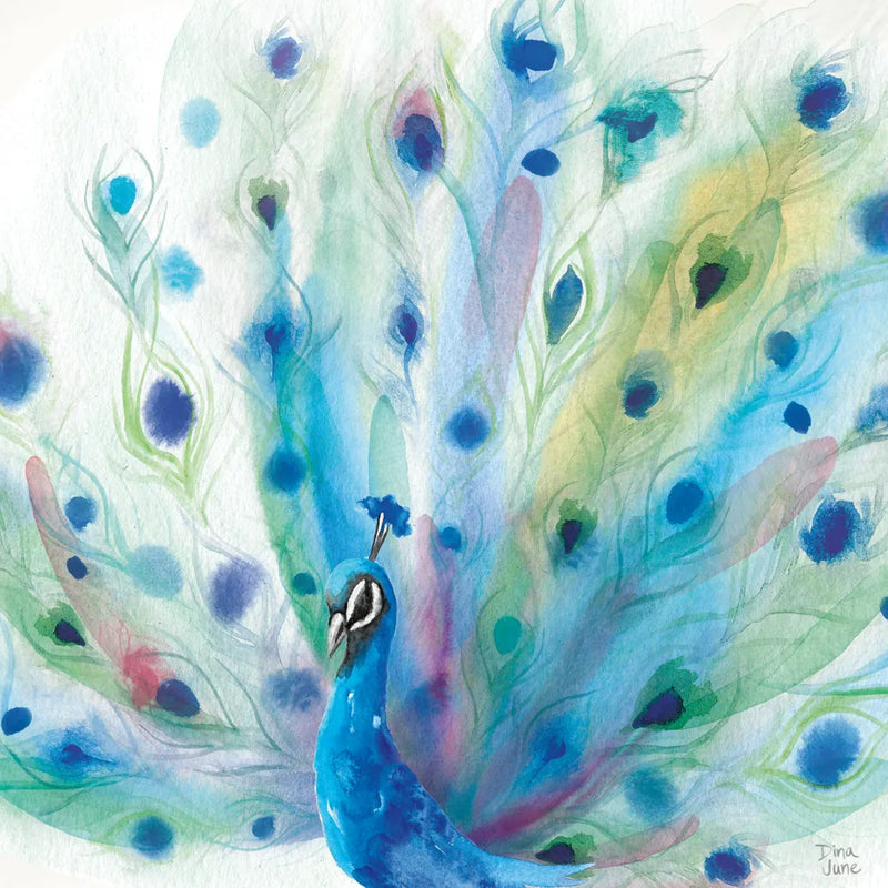 Peacock Glory V by Dina June. SKU 65991a. Archival Giclee Fine art print for wall decor.