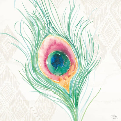 Peacock Glory VII by Dina June. SKU 65993a. Archival Giclee Fine art print for wall decor.