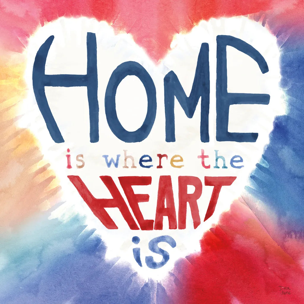 Rainbow Love II by Dina June. SKU 74226a. Archival Giclee Fine art print for wall decor.