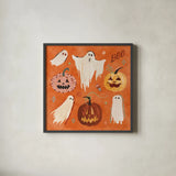 Spooky Night III by Dina June. Shown in a sleek black glass frame for a contemporary gallery look. Available as an archival giclee rolled canvas, fine art paper, or poster print. SKU 95935a.